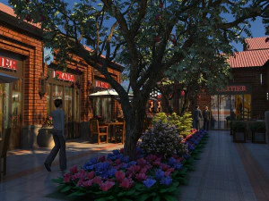 Arquitetura moderna Modelo 3D