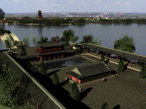 Ancient building park 3D Model