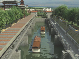 Ancient building park 3D Model
