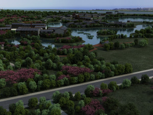 Ancient building park Model 3D