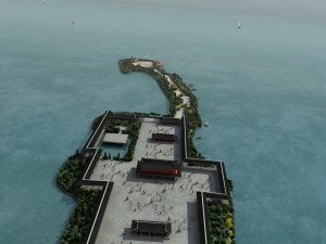 Ancient building park Model 3D