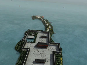 Ancient building park 3D Model