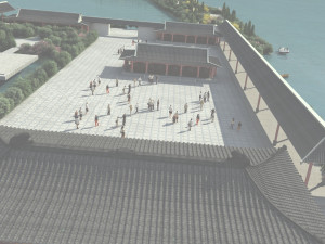Ancient building park Model 3D