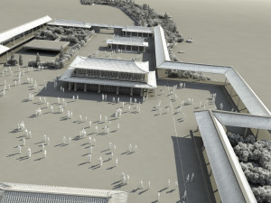Ancient building park Model 3D
