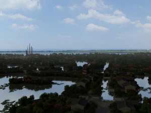 Parque de edificios antiguos Modelo 3D