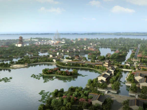 Ancient building park 3D Model