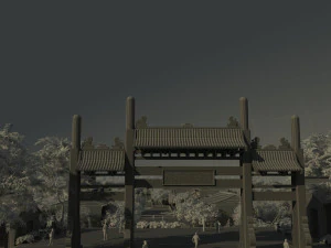 Ancient building park 3D Model