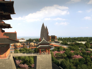 Ancient building park Modelo 3D