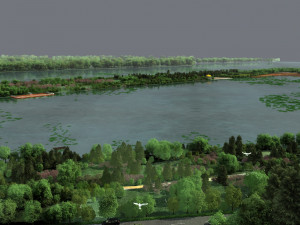 Ancient building park 3D Model
