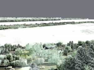 Ancient building park 3D Model