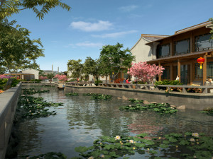 Ancient building park 3D 模型