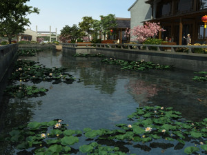Ancient building park Modello 3D