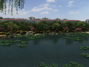 Ancient building park Modelo 3D