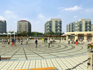 Ancient building park 3D Model