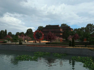 Ancient building park 3D Model