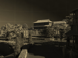 Ancient building park Model 3D