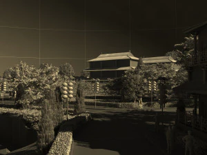 Ancient building park 3D Model