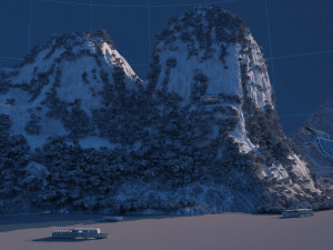 Ancient building park Modèle 3D