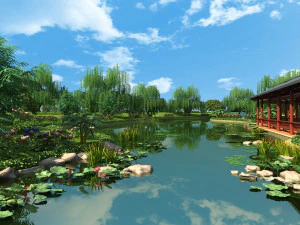 Parco di antichi edifici Modello 3D