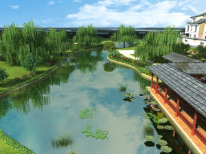 Ancient building park 3D Модель