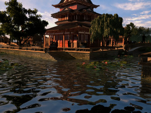 Ancient building park 3D 模型