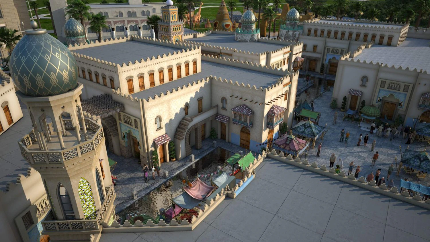 Architecture in India 3D Model .c4d .max .obj .3ds .fbx .stl .blend