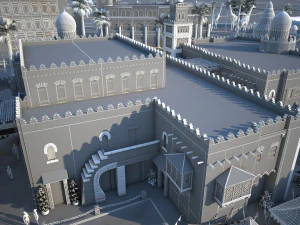 Architecture in India 3D Model
