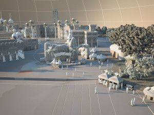 Architecture in India Model 3D