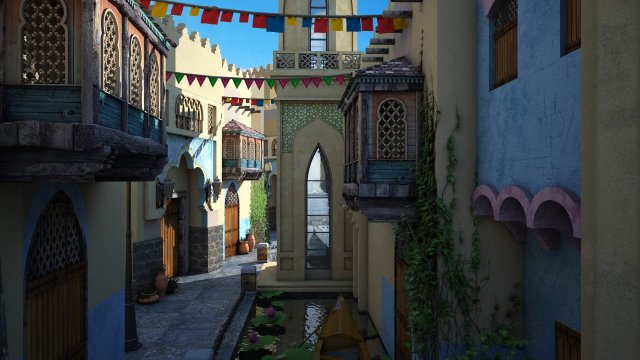 Architecture in India 3D-Modell .c4d .max .obj .3ds .fbx .stl .blend 