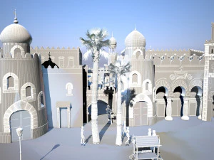 Architecture in India 3D Model