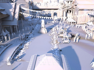 Architecture in India 3D Model