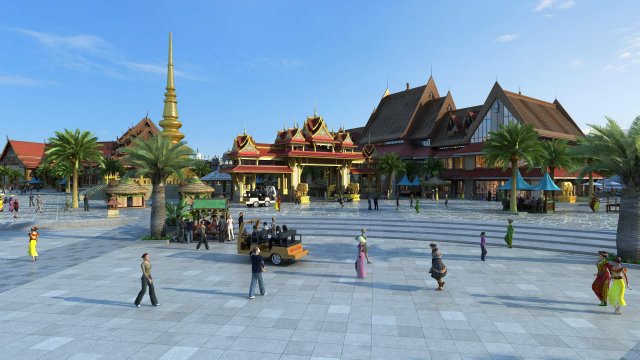 Architecture in India Model 3D .c4d .max .obj .3ds .fbx .stl .blend 