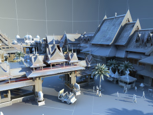 Architecture in India Model 3D