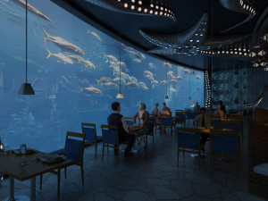 Underwater restaurant Modèle 3D