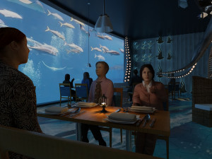 Underwater restaurant 3D 모델