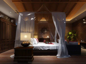 Quarto subaquático Modelo 3D