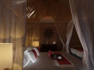 Underwater bedroom Modèle 3D