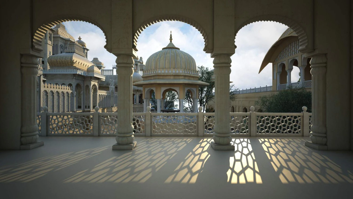 Architecture in India 3D Model .c4d .max .obj .3ds .fbx .stl .blend