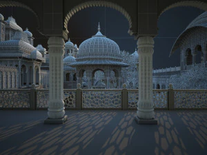 Architecture in India 3D Model