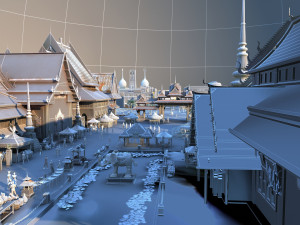 Architecture in India 3D Model