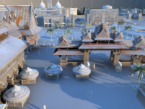 Architecture in India 3D Model