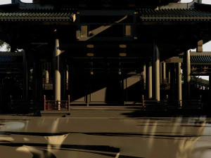 京劇院 3Dモデル