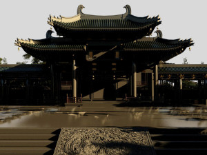 Peking Opera Theater 3D 模型