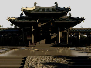 Peking Opera Theater 3D Model