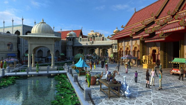 Architecture in India Model 3D .c4d .max .obj .3ds .fbx .stl .blend 
