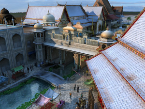 Architecture in India Model 3D