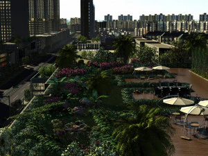 都市の建物 3Dモデル