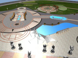 Тлумачення квадрата 3D Модель