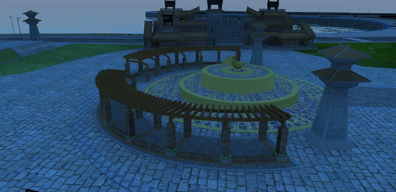 Prayer Square 3D Model .c4d .max .obj .3ds .fbx .stl .blend
