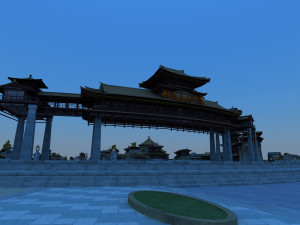 Island ancient architecture 3D Модель